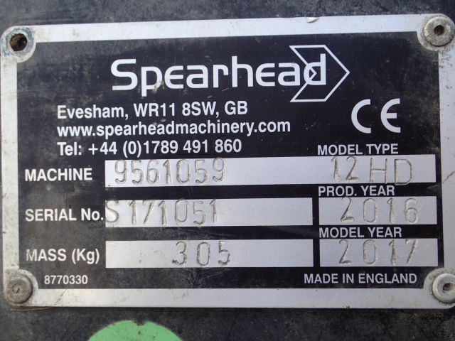 753201-8 Tractor-mounted slope / boom mower. Spearhead Twiga Orbital 6000