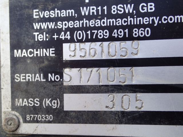 753201-9 Tractor-mounted slope / boom mower. Spearhead Twiga Orbital 6000