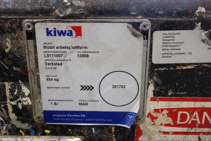 763838-9 Electric scissor lift Grove SM2129E / 49S 195cm lift