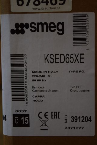 678469-3 SMEG Wall-mounted Stainless Steel Fan Cover - KSED65XE