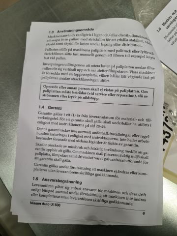 810542-17 Nissen Spinning wrap machine 1500 Automatic