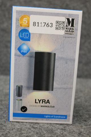811763-2 Wall luminaire Outdoor Lyra Markslöjd Sweden, new in cardboard (free shipping)