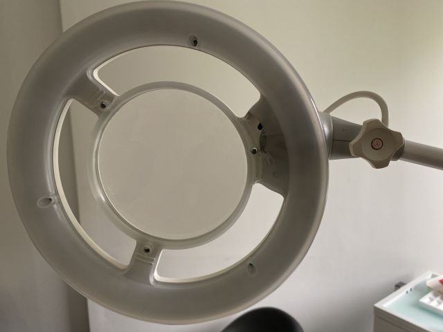 745714-13 Treatment room - treatment chair, cabinets, saddle chairs etc.