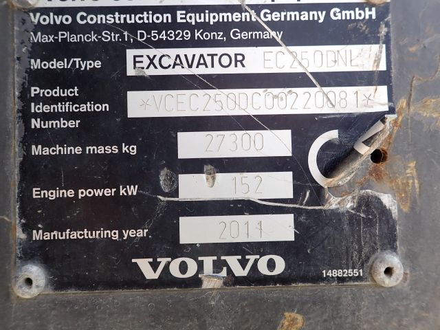 755887-131 Track excavator Volvo EC250DNL