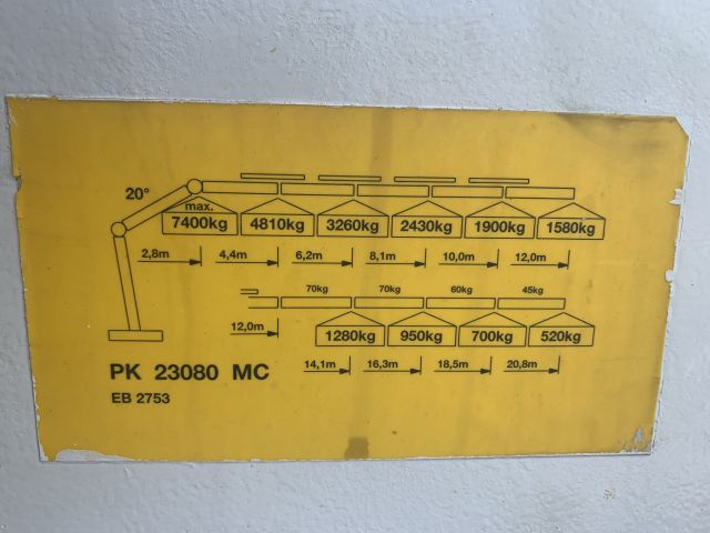 813829-13 Crane, Palfinger Marine, 7400kg / 20.8m -2005