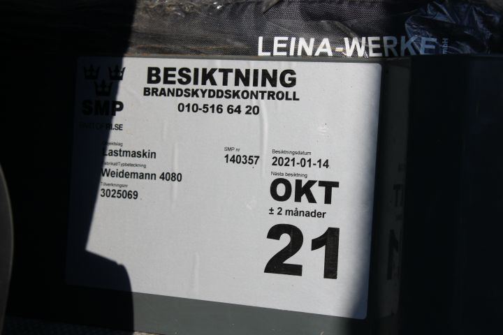 807285-37 Hjullastare Weidemann 4080, -2014, 1316 timmar