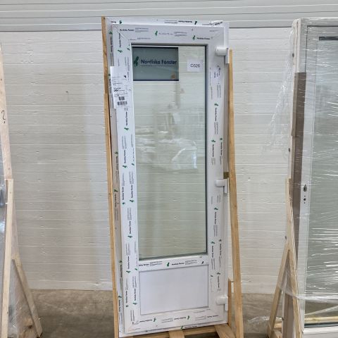 813400-1 Scale outward-facing PVC window door 3-glass 780x2080 mm (Damage)