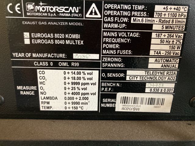 814446-7 Analysis equipment Motorscan