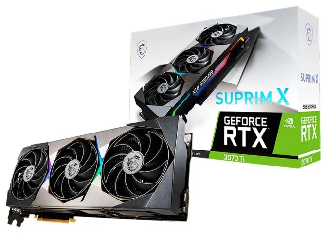 815549-1 Graphics card MSI GeForce RTX 3070 Ti SUPRIM X 8G