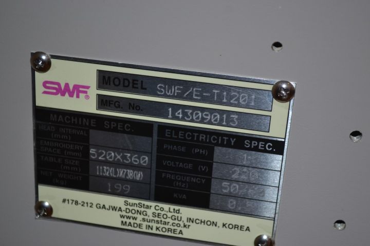 817000-5 Embroidery machine SWF