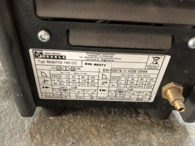 819921-4 Welding Merkle MobiTIG 190 DC