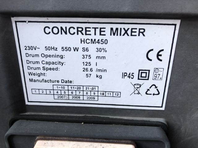 819927-6 Cement mixer HCM 450