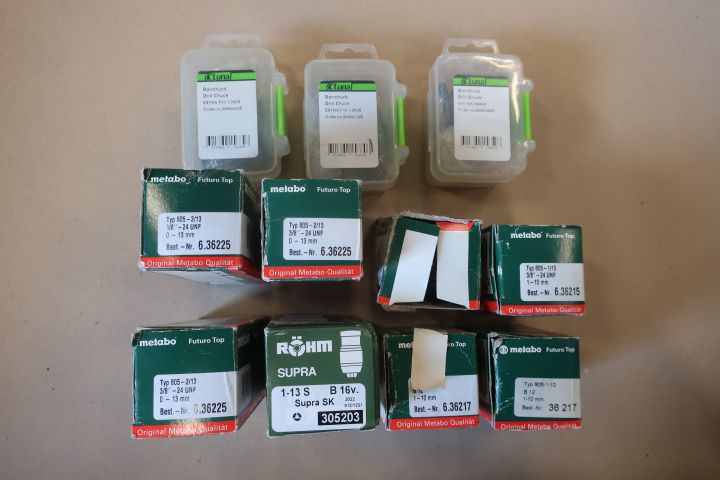 819591-1 11 pcs drill chucks Metabo, Luna, Röhm