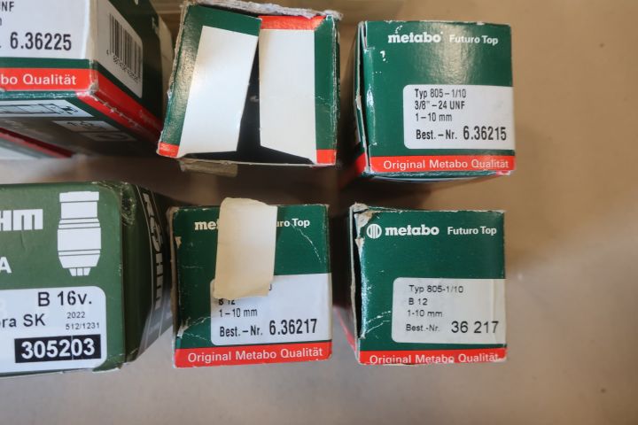819591-3 11 pcs drill chucks Metabo, Luna, Röhm
