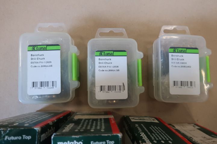 819591-4 11 pcs drill chucks Metabo, Luna, Röhm