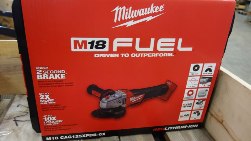 820771-4 Angle grinder Milwaukee M18 CAG125XPDB-0 without batteries and chargers