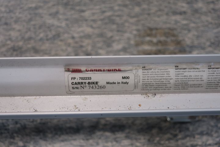 793096-6 Bicycle rack - Fiamma Carry-Bike Caravan XL A Pro