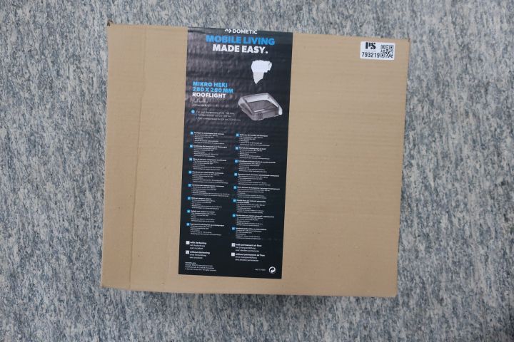 793219-2 Skylight for caravan / motorhome, Dometic Mikro Heiki 280x280mm