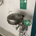 803619-3 Sink, eye shower, fire blanket, fire extinguisher