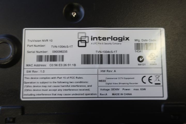 793448-9 Surveillance cameras, 3 pcs and main unit, interlogix