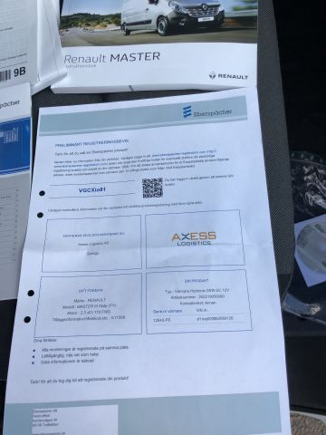 808160-36 Renault Master 2.3 dCi Quickshift 168 hp, 2019 (18575km), car interior for welding equipment