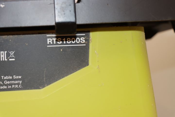 787489-8 Table saw Ryobi RTS1800S