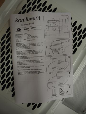 794276-12 Cooker hood, Comfortable 251-12, 60 cm [New] # 1