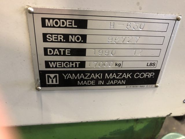 825149-25 Multi-operation machine Mazak H-630 - 1990