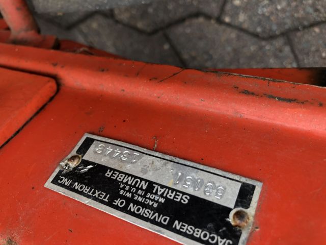 825174-7 Åkklippare Jacobsen repair object.