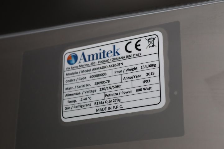 825266-5 Refrigerator Amitek Armadio AK650TN -2018
