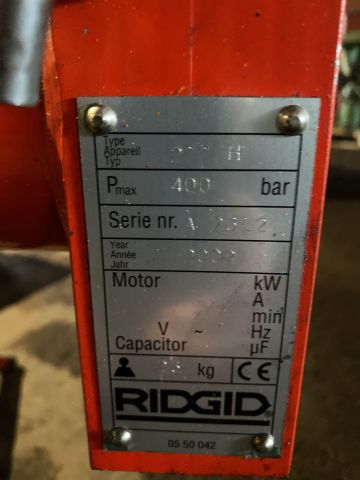 776760-2 Pipe bending machine, Ridgid