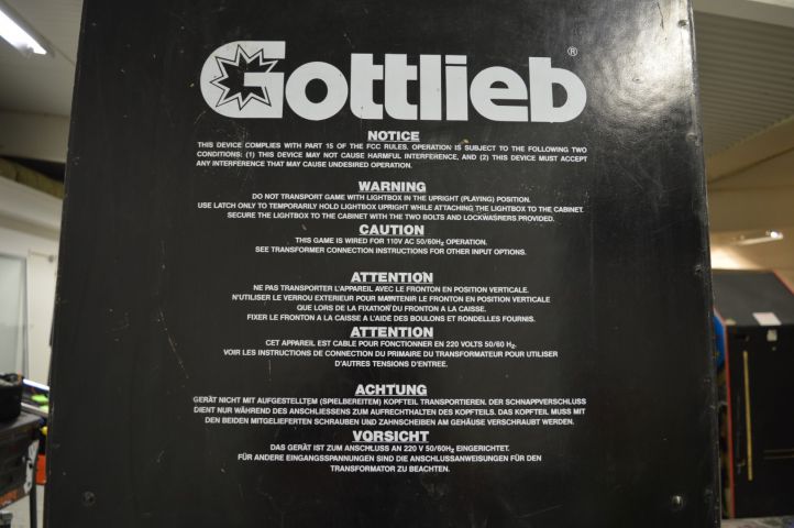 779045-10 Gottlieb pinball game with the theme Waterworld