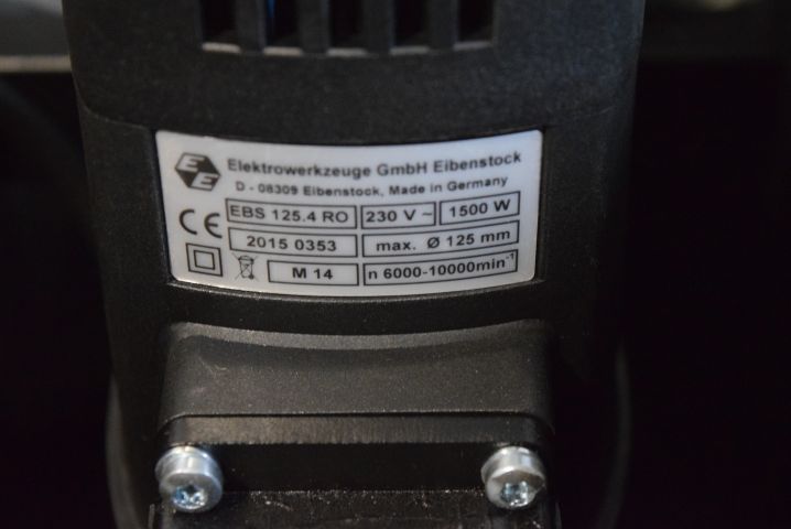 678701-4 Concrete grinder 125mm from Eibenstock "EBS 125.4 RO"