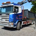 779067-1 Load changer with crane Scania R 124GB 6X2 463 hp -2002 with flatbed