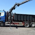 779067-2 Load changer with crane Scania R 124GB 6X2 463 hp -2002 with flatbed
