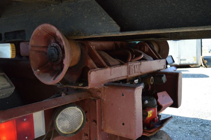 779067-20 Load changer with crane Scania R 124GB 6X2 463 hp -2002 with flatbed