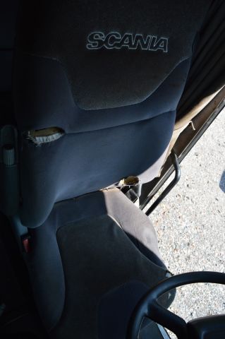 779067-44 Load changer with crane Scania R 124GB 6X2 463 hp -2002 with flatbed