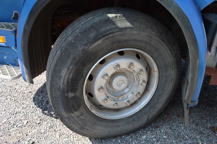 779067-49 Load changer with crane Scania R 124GB 6X2 463 hp -2002 with flatbed