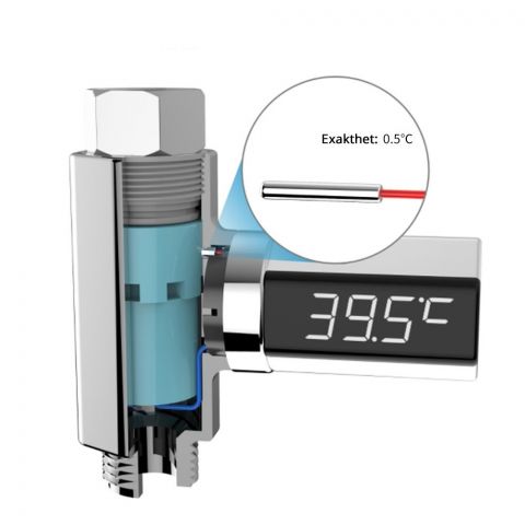 826816-4 2 pcs Temperature meter for shower - free shipping