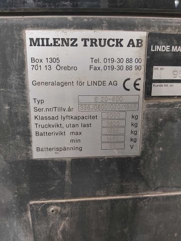 753992-22 Electric truck Linde E 20 - 600 -98