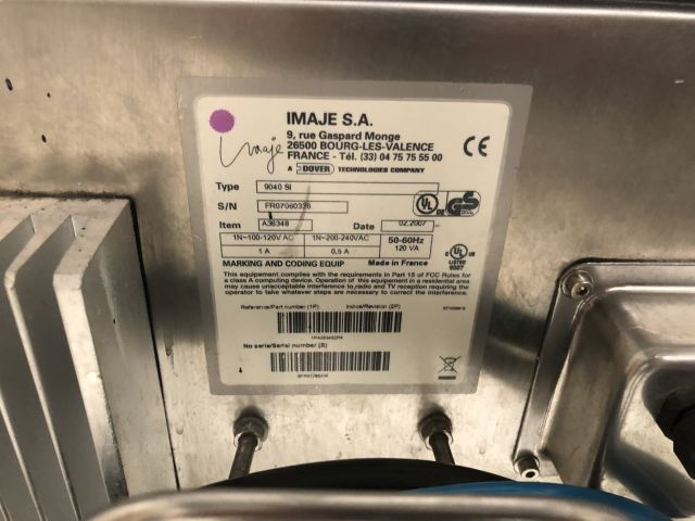 801811-6 1 Inkjet Printer Markem-Imaje 9040 SI