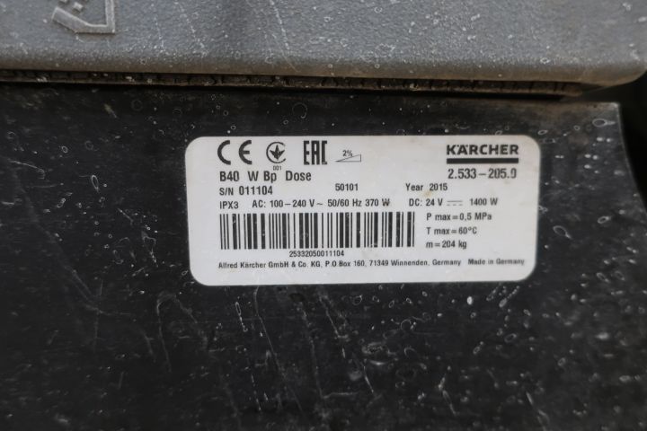 829637-8 Combi scrubber Kärcher B40