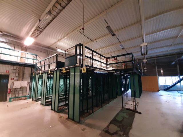 805512-38 Entresolplan med tillhörande lagerhyllsystem