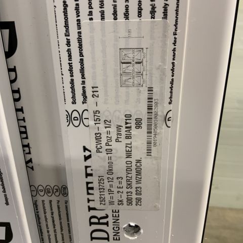 831234-4 Window 3-glass openable 3-air PVC, IGLO 5 Classic Drutex, 1980 × 1180