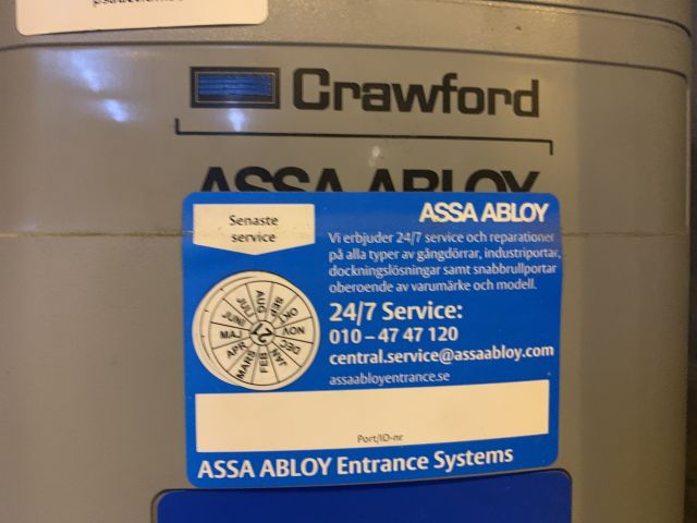 828478-2 Jalusidörr Crawford Assa Abloy
