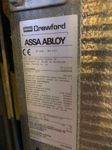 828478-4 Jalusidörr Crawford Assa Abloy