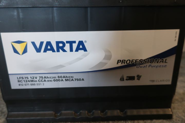 793761-4 Battery, Varta pro 12V, 75ah