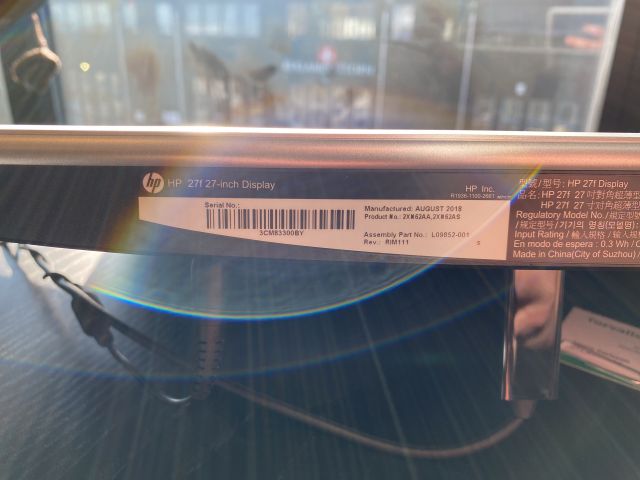 803905-5 Monitors 27 ", 2 pcs, HP 27f