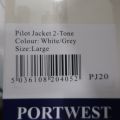 832161-3 Pilot jacket white / gray Portwest PJ20 p. L