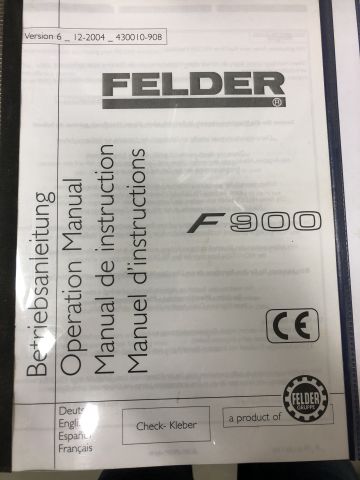 811859-33 Table cutter Felder F900 -2005